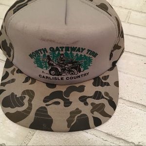 vintage camo trucker hat